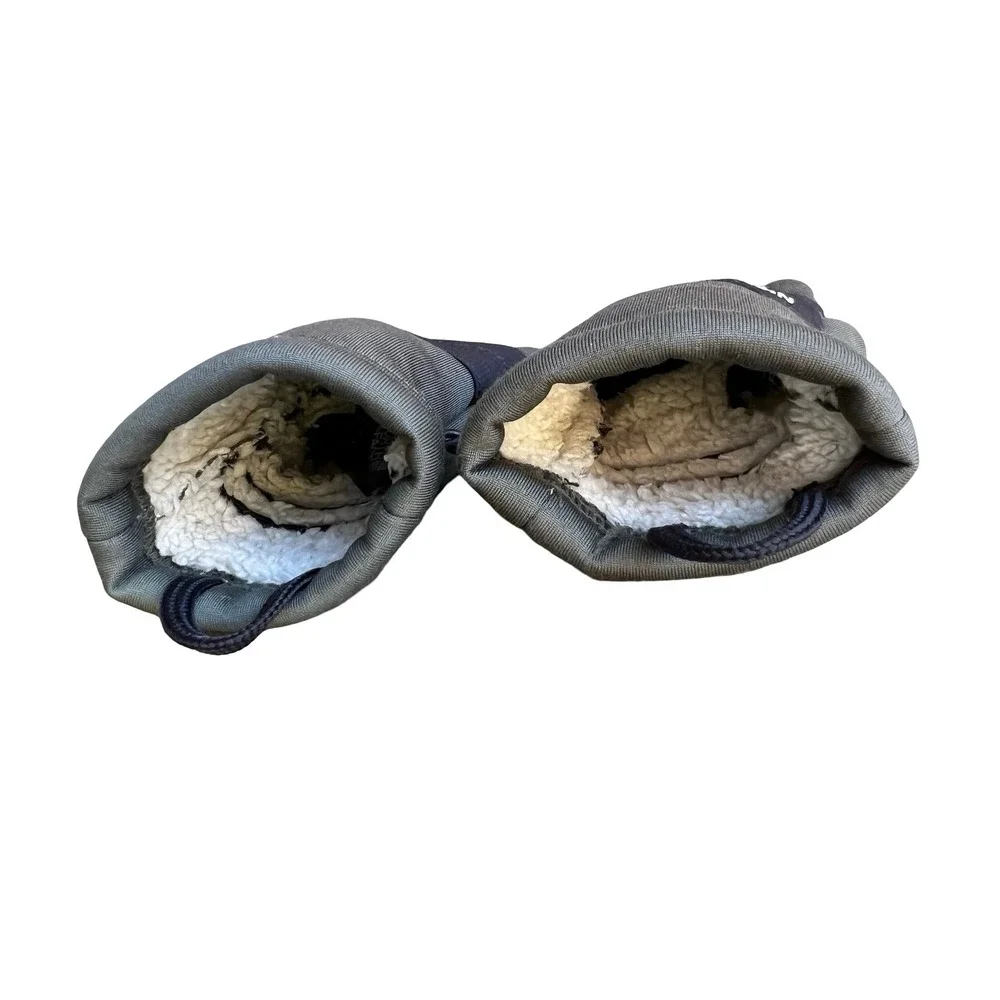 The North Face Kids Large Denali Etip Gloves Olive & Black Fleece-Lined Outdoors